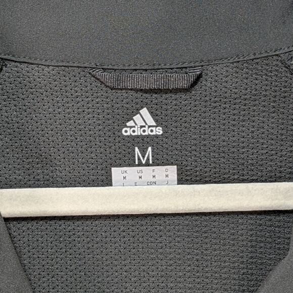 Adidas Men’s M Black Lightweight Windbreaker Jacket Athletic Running Sport - Picture 3 of 14